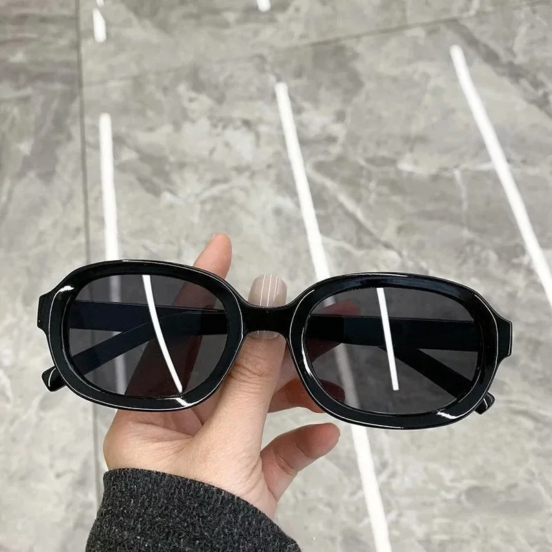 Vintage Sunglasses New Fashion  Women Men Brand Designer Retro Rectangle Sun Glasses Female Ins Popular Ellipse Square Eyewear