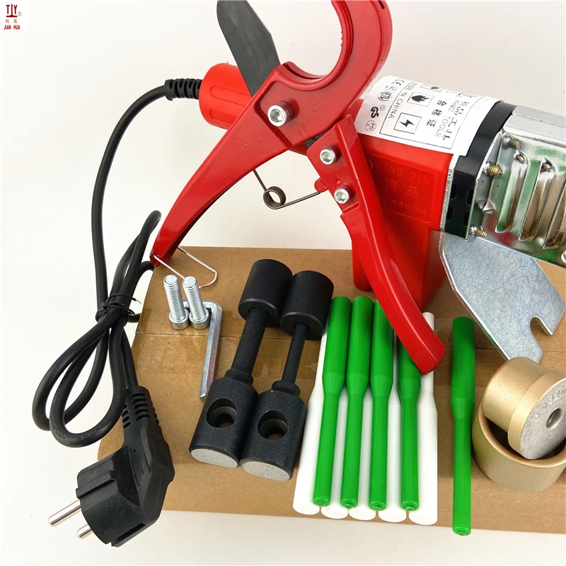 Electronic Plastic Pipe Welder Set With 25mm Tube Cutter Ppr Machine 220V PP PE Plastic Pipe Repair Tools Plumbing