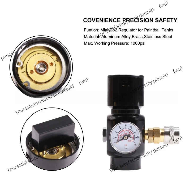 Micro regulator with various hoses G1/2-14 thread cylinder pressure regulator adapter