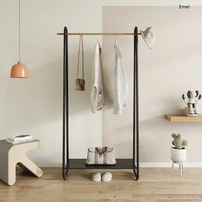 

Modern Minimalist Bedroom Floor Clothes Rack Storage Hanger Multi-Functional Household Coat Rack