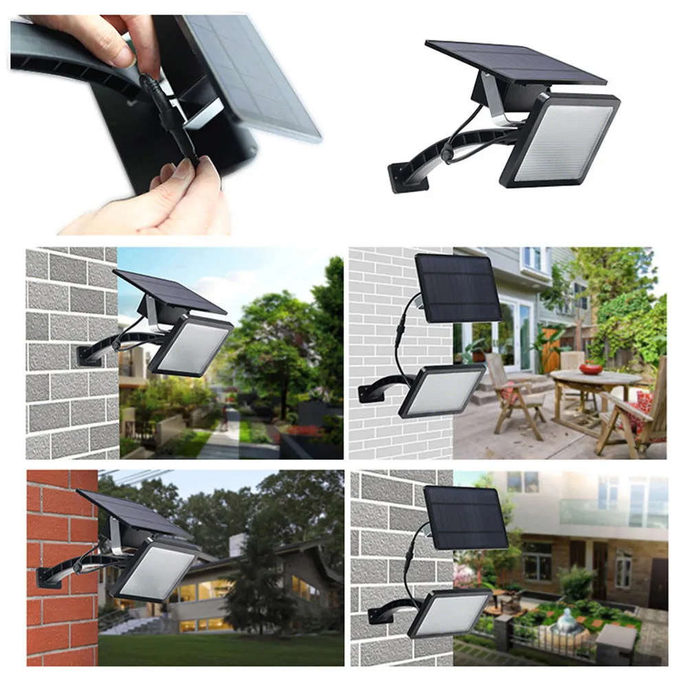

Solar Powered Outdoor Waterproof Wall Lamp Garden Fence Light for Yard Porch Deck Path Driveway Stairway Lighting