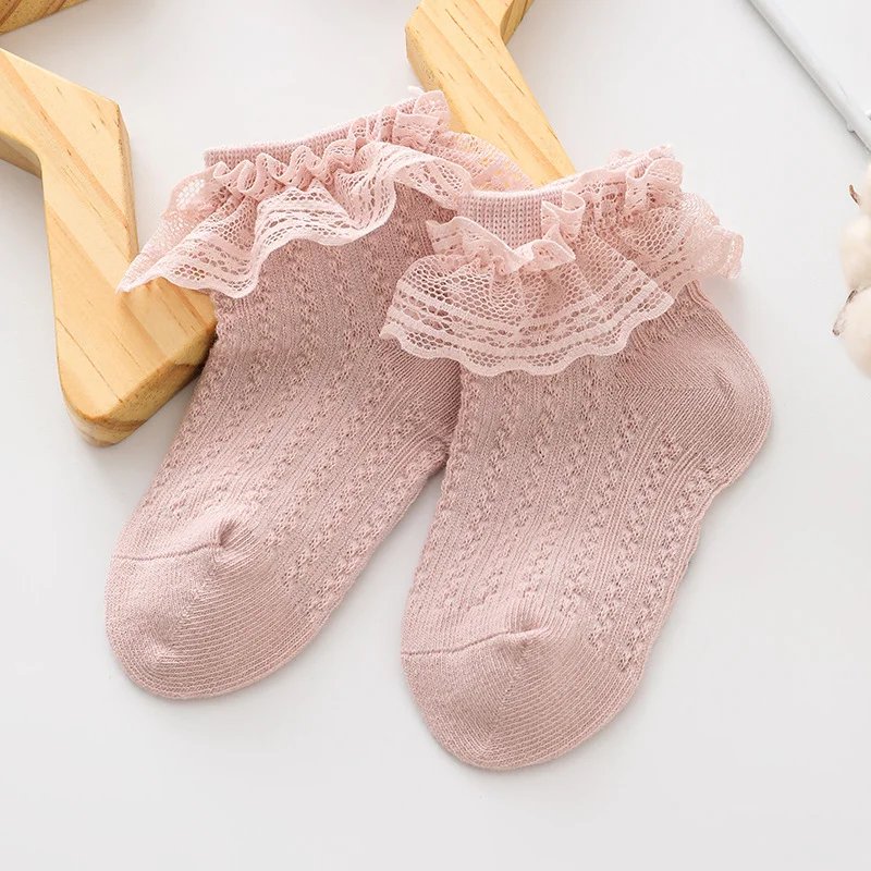 Summer New Girls\' Sock Spring and Autumn Korean Edition Trendy Fashionable Lace Sweet Princess Dance Lace Socks Children\'s Socks