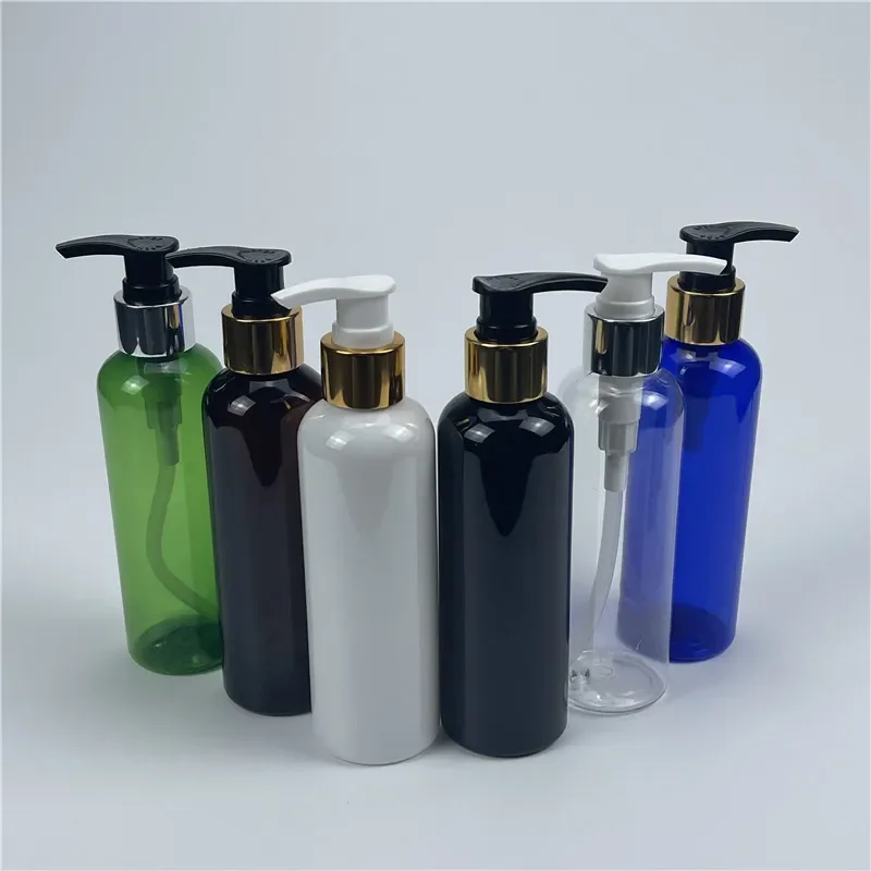 

Multicolor 200ML X 30 Gold Silver Collar Lotion Bottles Cosmetic Plastic Container Empty Shower Gel Shampoo Sub-bottling Bottles