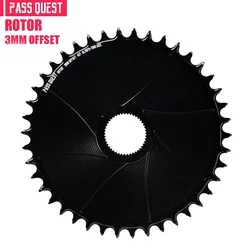 PASS QUEST 3mm Offest Direct Mount Chainring 42-54T Sprocket for Rotor VEGAST,ALDHU Cranks