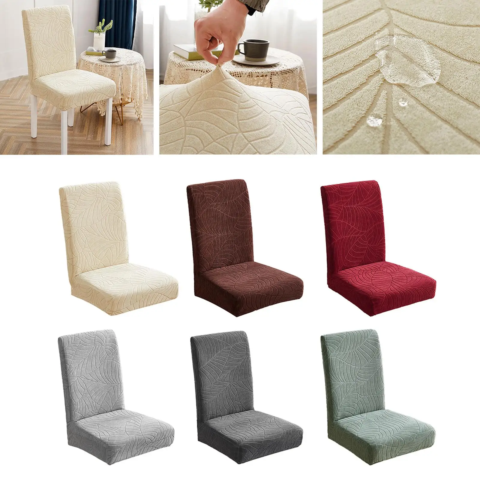 Covers for Dining Room, Stretch Elastic Removable Washable Seat Covers for Dining Room Hotel Office Ceremony