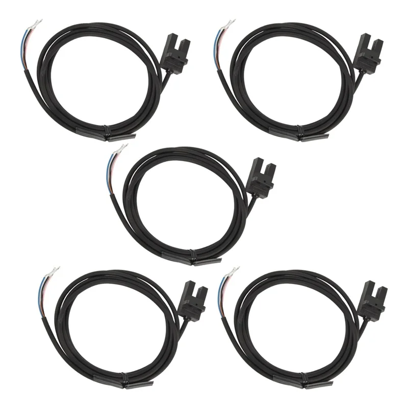 

FAST-5PCS Photoelectric Sensor Switch, SX673 U Shape Inductive Photoelectric Sensor DC5-24V, 5Mm NPN Photocell Sensor