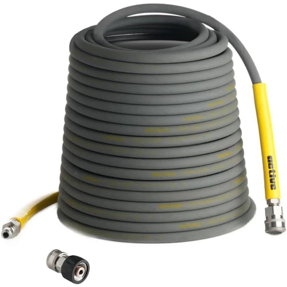 

Pressure Washer Hose 50 Ft 5/16" - Kink Resistant Steel braided Power Washer Hose for All Electric & Gas Pressure Washers