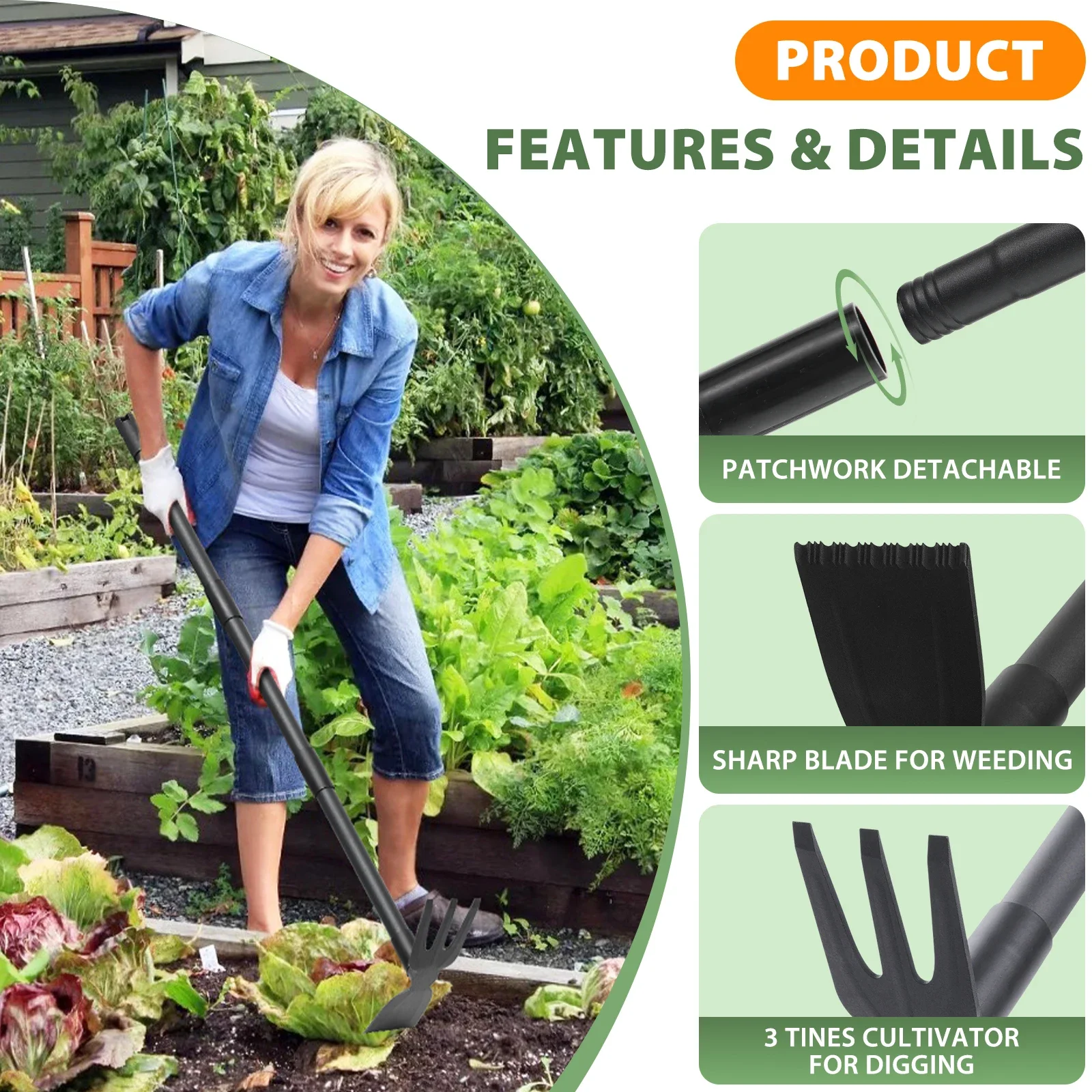 Weed Puller Tool with 45.5