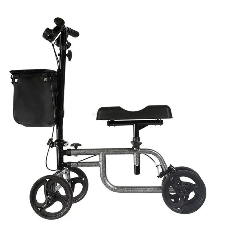 YC9225T Elderly Disabled Household Foldable Walker Kang Auxiliary Training Crutches Wheeled Trolley Four-wheeled Walker