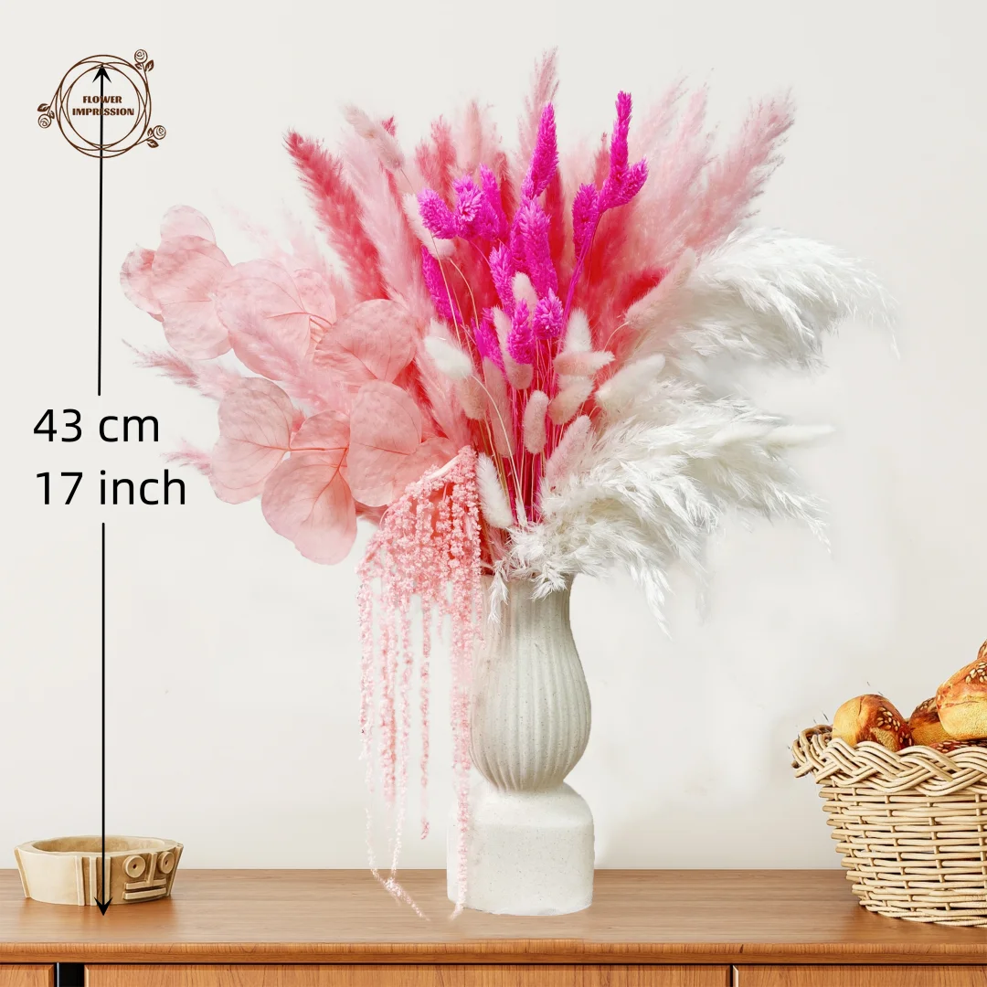 Natural Pampas Grass Dried Flower Bouquets Country Decor Fluffy Phragmites Bohemian Home Decoration Phalaris Garden Accessories