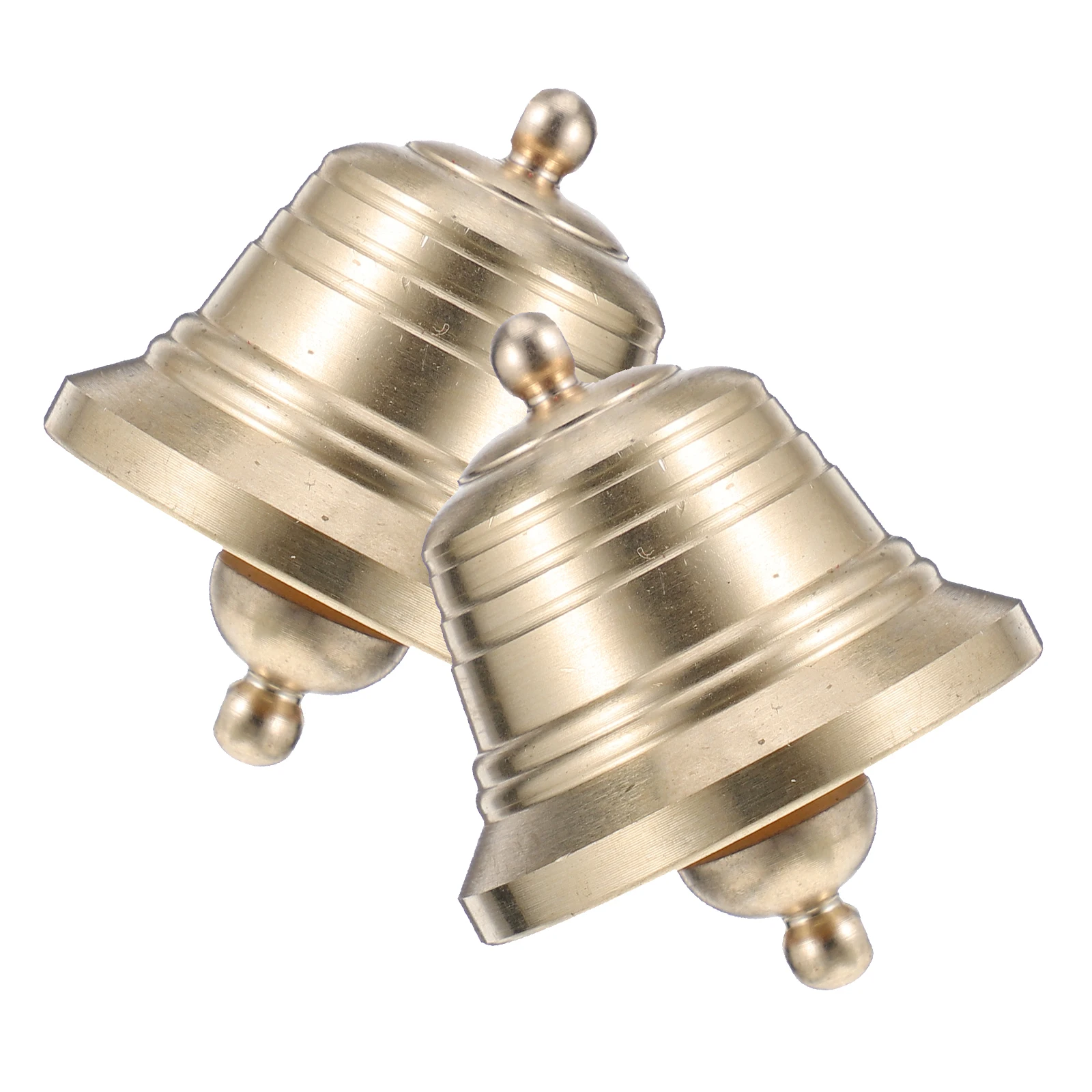 

2pcs Retro Copper Vintage Craft Hanging Decor For Wind Chimes Home Garden Outdoor Decoration Copper Bell Pendant Craft Bells