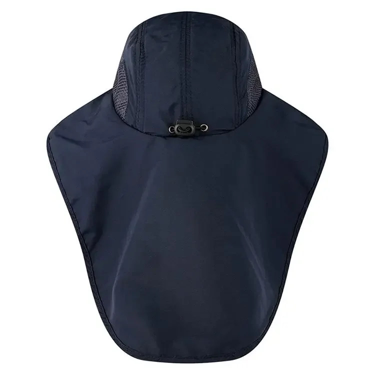 Outdoor UPF50+ Sonnenhut, Netz-Angelhut mit breiter Krempe und Nackenklappe – Detail 40