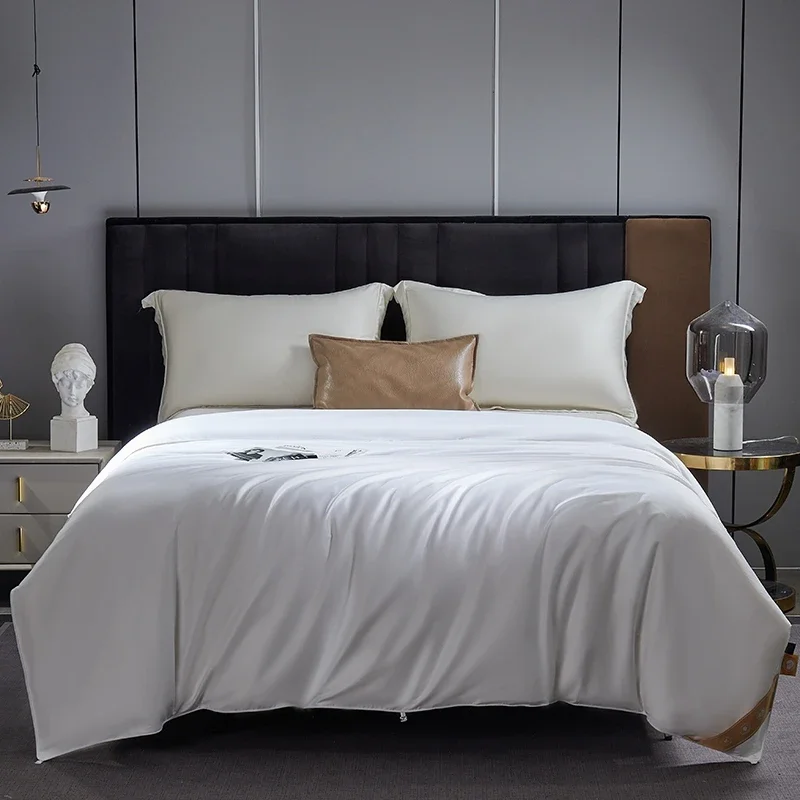 100% Natural Mulberry Silk Comforter With Cotton Shell Winter Warm Long Silk Duvet Blanket Filler Single Couple Bedding Quilt