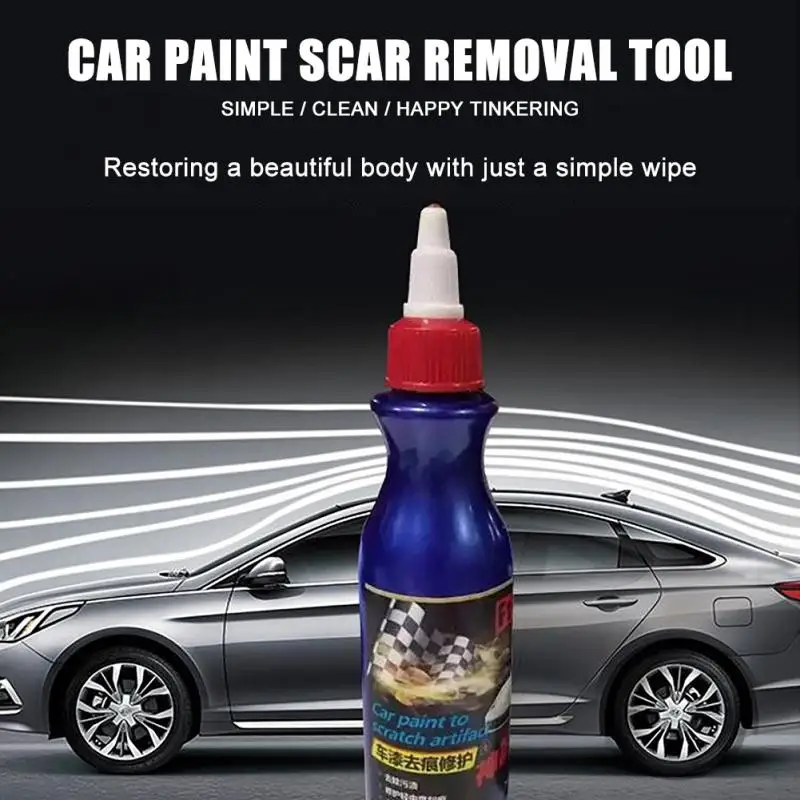 Car Scratch Remover Agent, Repair Tool com Esponja, Car Scratches Repair, Polimento de cera, Anti Scratch, Acessórios de carro