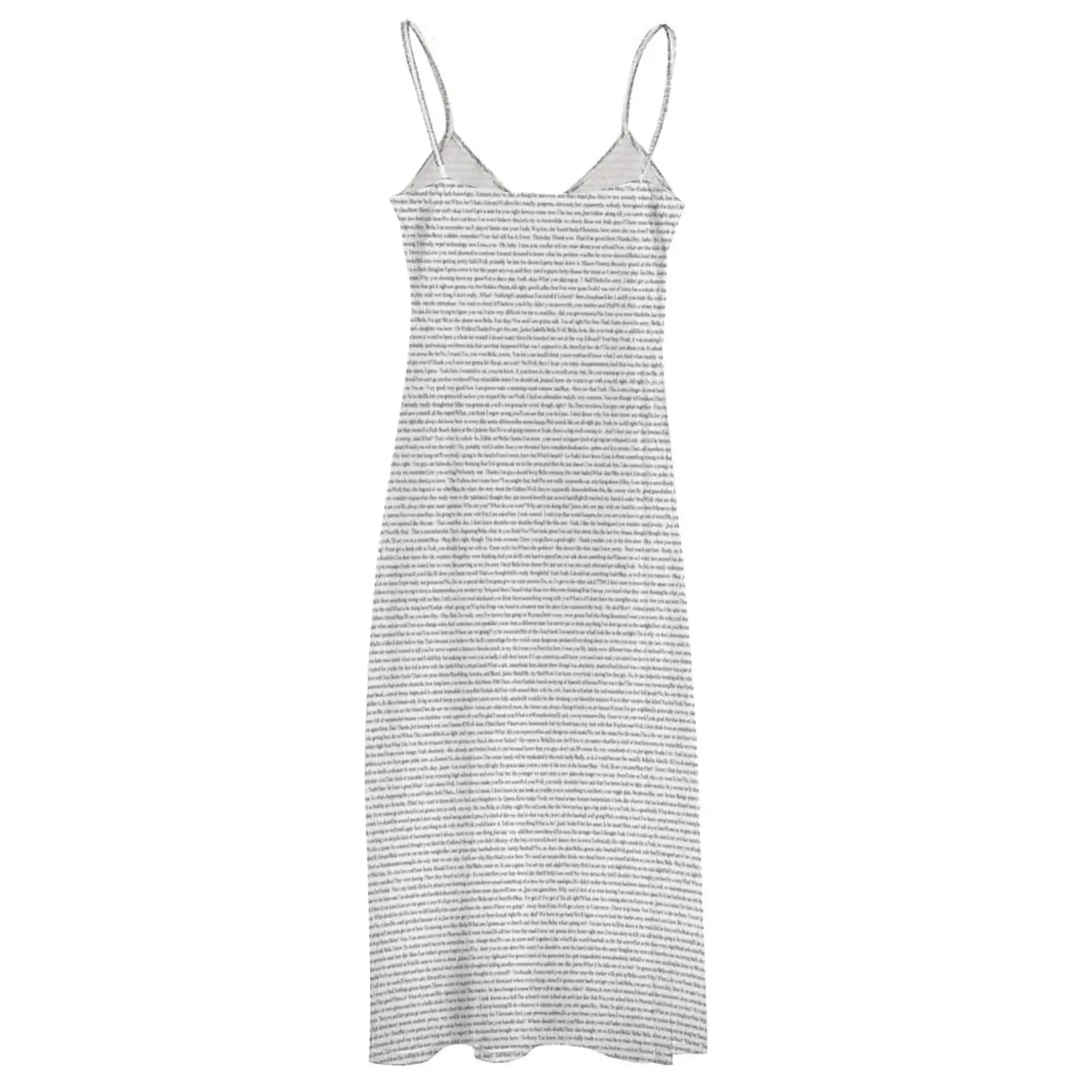 Schemering Filmscript In De Schemering Lettertype Mouwloze Jurk Dames Lange Jurk