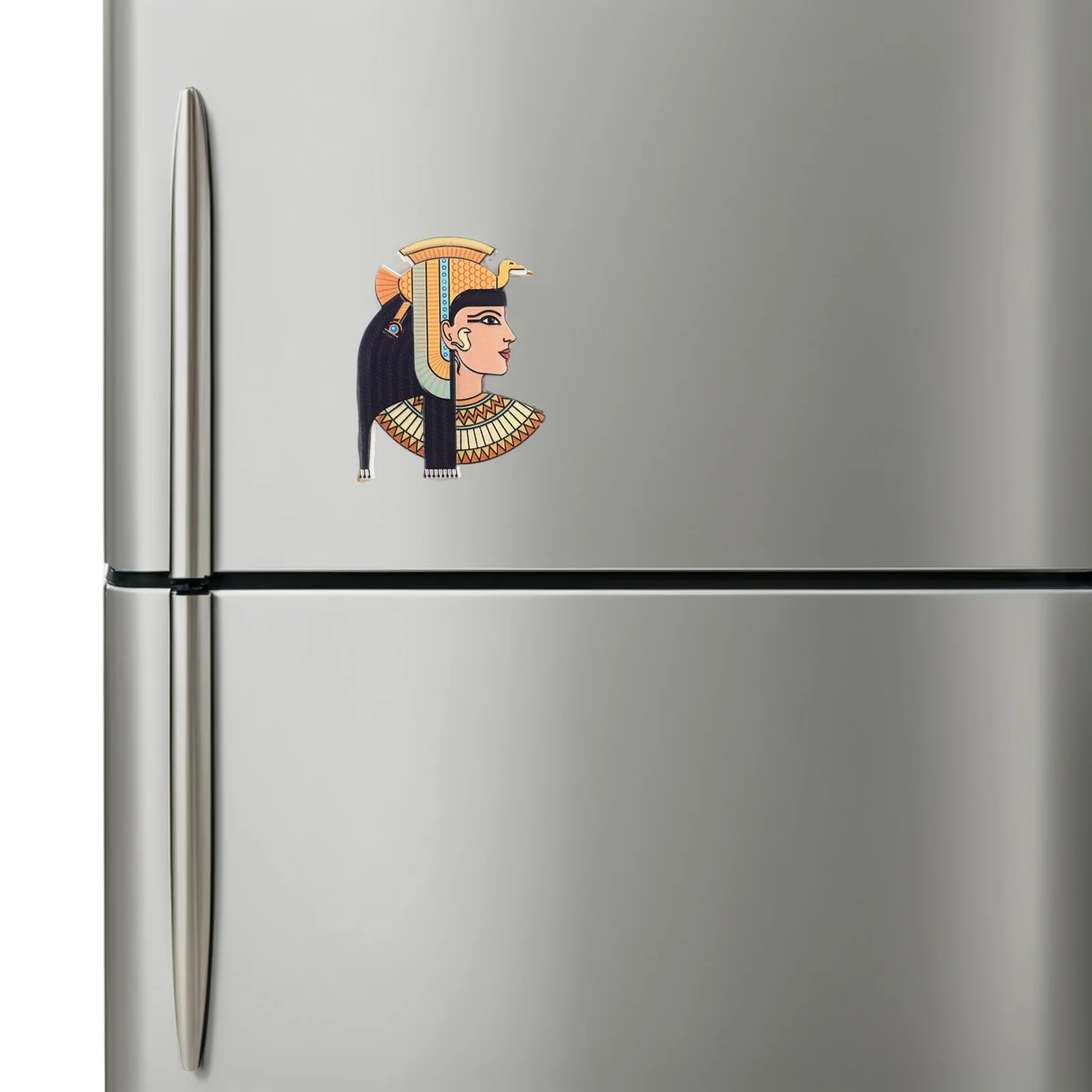 Egyptian Pharaoh Refrigerator Sticker Magnetic Souvenir Craftsmanship Intricate Details Vibrant Colors Cultural Touch History