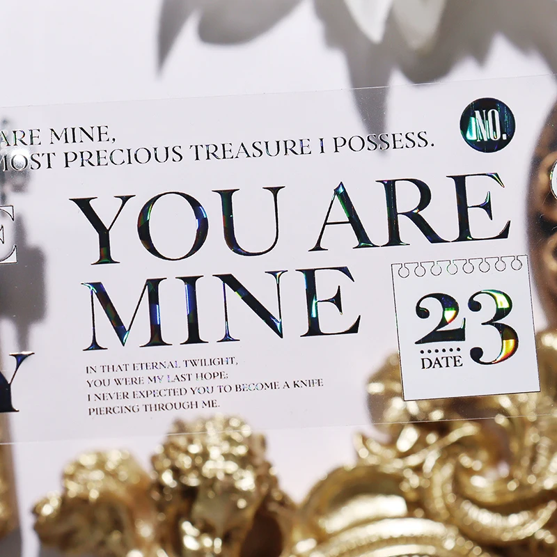 OKMT Card Making Journal Decoration Shell Luster Size English Alphabet House Number