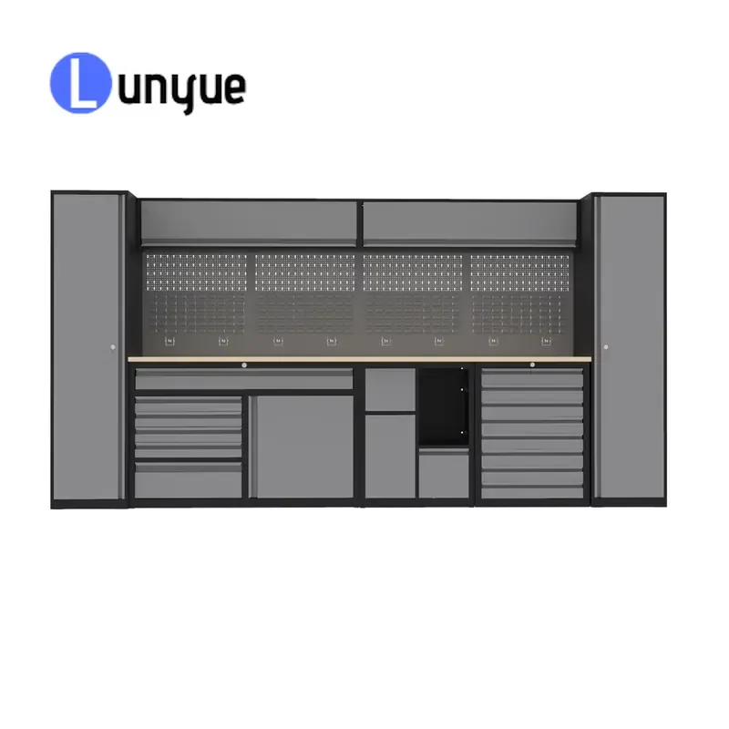 Customizable Garage Workbench Workshop Tool Cabinet Rolling Toolbox Drawer Chest with Caster Tool Cart Trolley for