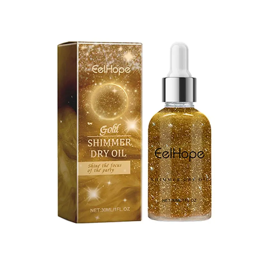 30ml Spray Liquid Highlighter Body Bronzer Oil Body Contour Makeup Cosmetic Shimmer Face Lotion Body Liquid Highlight