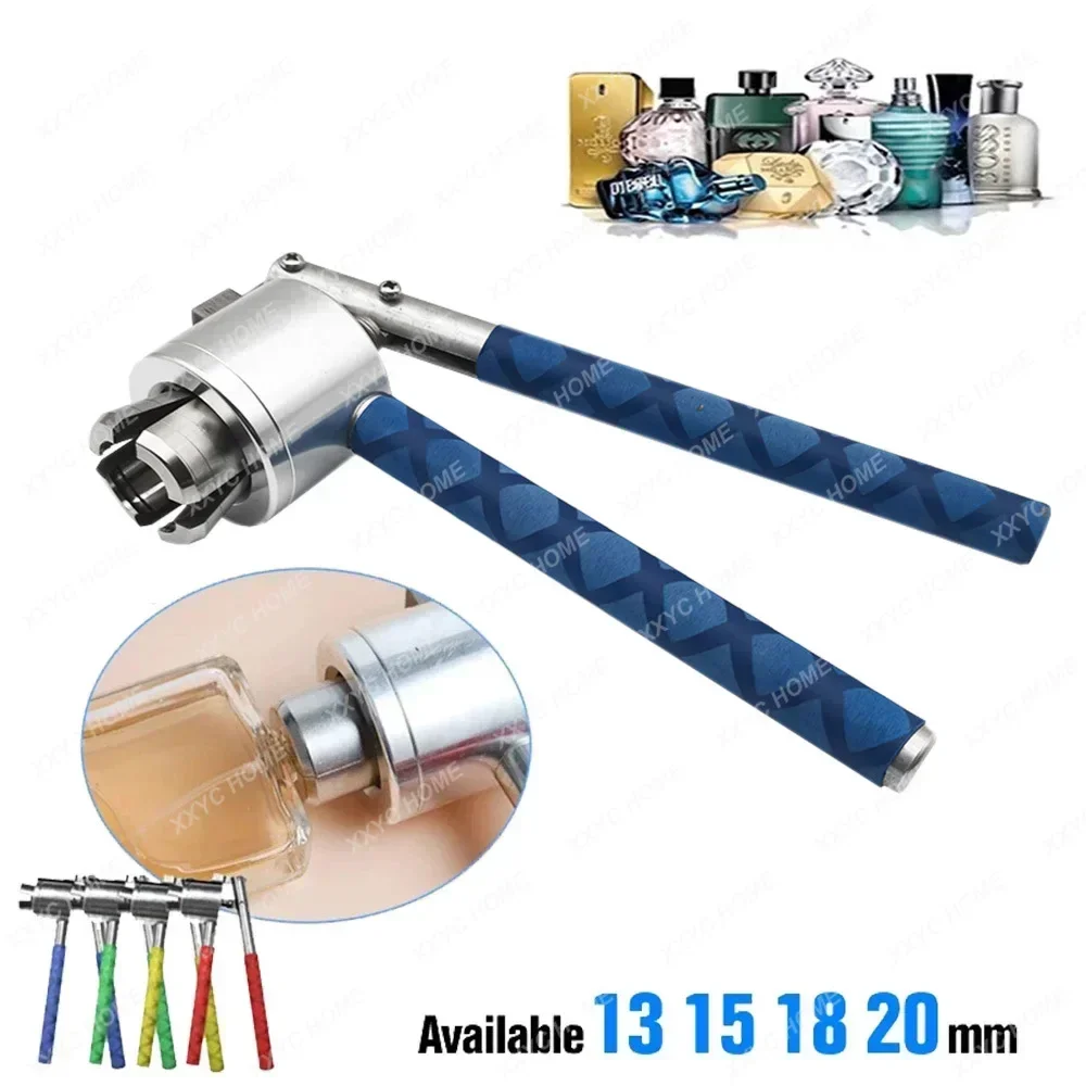 Stainless Steel Manual perfume bottle spray Vial Crimper Hand sealing machine, 13mm 15mm 18mm 20mm Crimper seals, capping tool