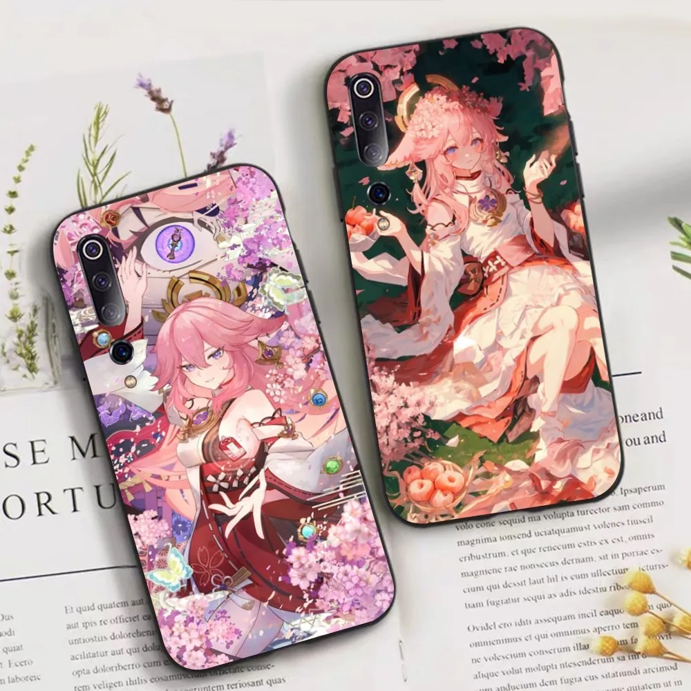 

Genshin Impact Yae Miko Phone Case For Xiaomi Mi 5X 8 9 10 11 12 lite pro 10T PocoX3pro PocoM3 Note 10 pro lite
