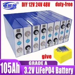 1-32pcs 3,2 v 105ah lifepo4 Batterie Lithium eisen phosphat Batterie DIY RV Boot Home Energy Storag Zelle cn Lager schnelle Lief