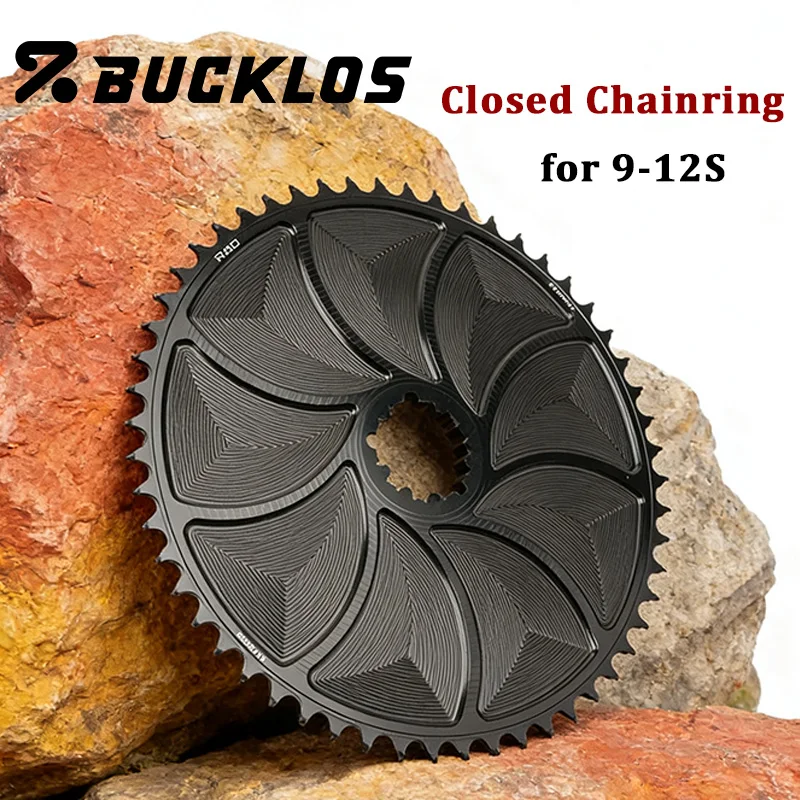 

RIRO Direct Mount Bicycle Chainring 40/42/44/46/48/50/52/54/56T Bike Chainwheel Aluminum Alloy 3 Bolts Bike Crown for Scram
