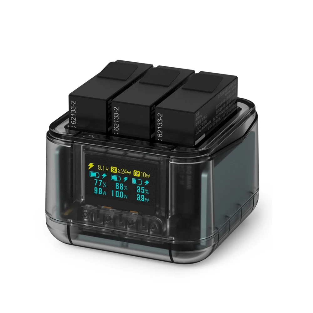 Зарядное устройство для Insta360 Ace Pro2, зарядное устройство-концентратор, 3-стороннее двунаправленное зарядное устройство, USB-C для Ace Pro2/Pro/Ace, аксессуар для аккумулятора