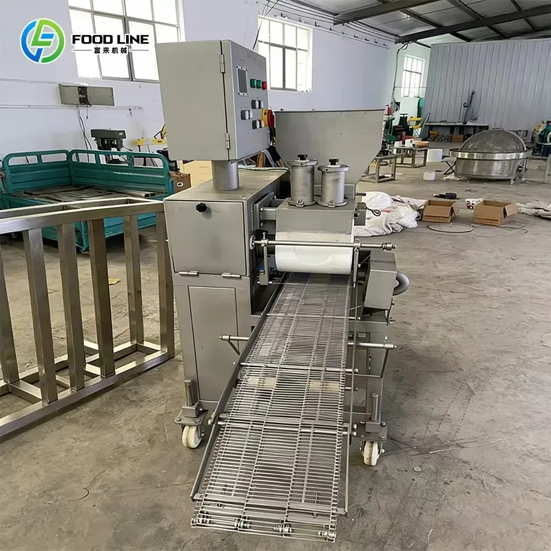 Stainless Steel Patty Forming Line 2100pcs/h Multi Shape CE Certified Chicken Nugget Burger Production Custom