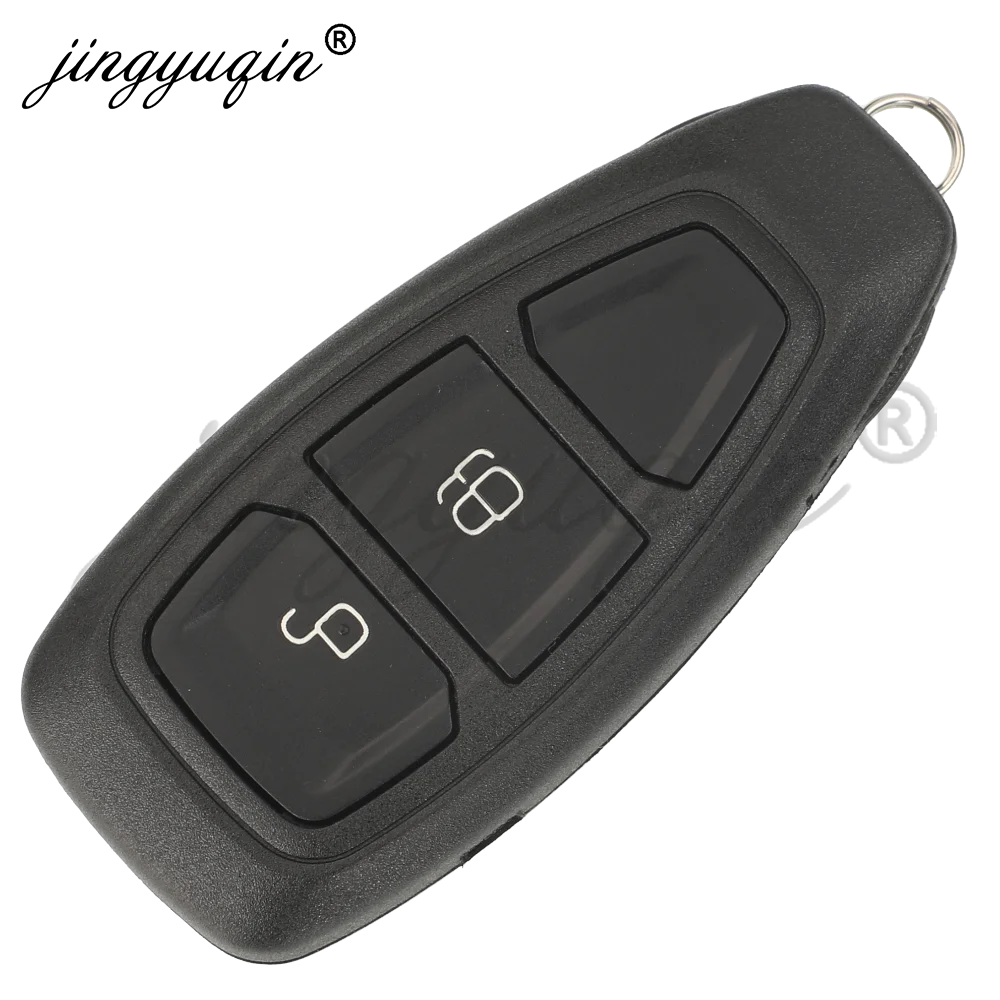 jingyuqin 3 Buttons Car Remote Key Shell for Ford Focus C-Max Mondeo Kuga Fiesta B-Max Winning Titanium Keyless Case Replacement