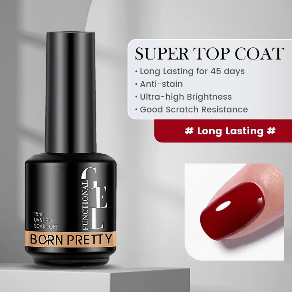 Cola profissional super forte para unhas, 10 peças, longa duração, secagem rápida, super top coat, base transparente, função gel feminino