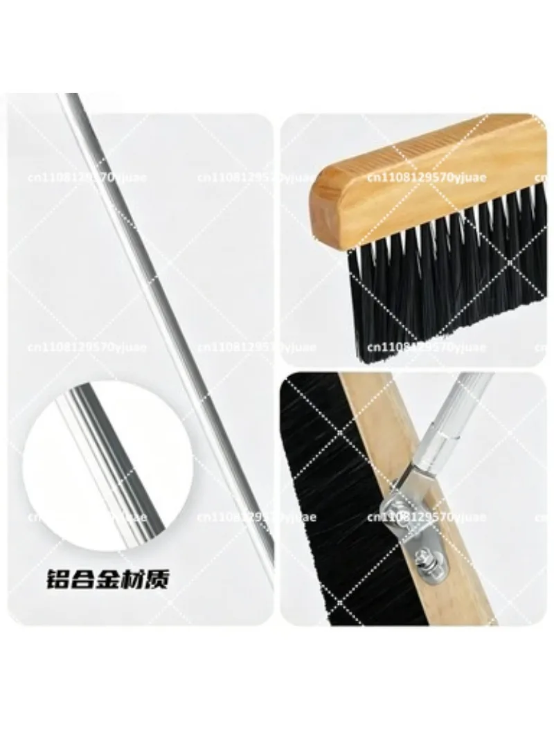 Concrete Finishing Brooms with Heavy Duty Handles for Bridge Deck Pavement Anti-Skid Brushes