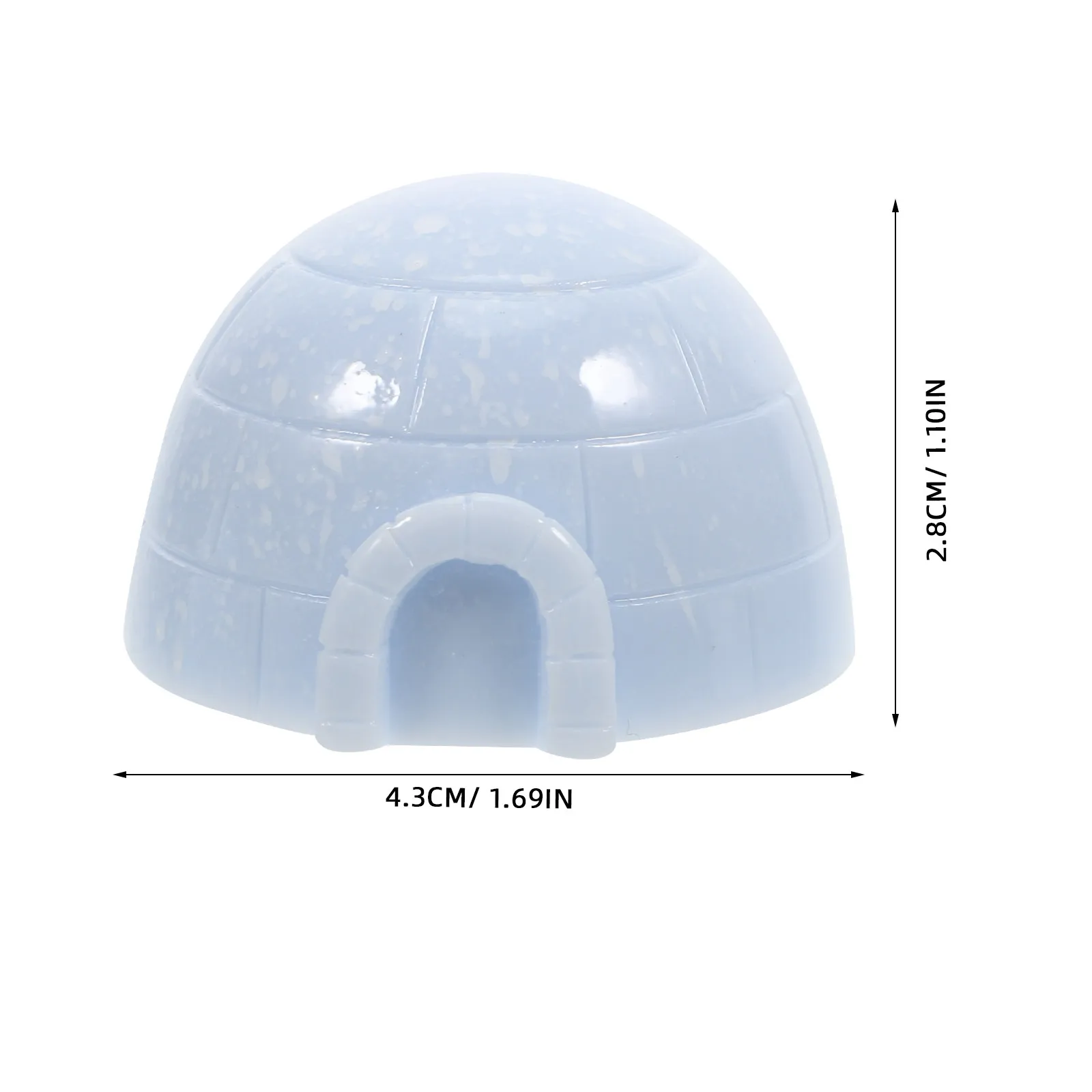 4Pcs Mini Resin Houses For Home Shelf Decor Winter Decor Ice Sculptures Unique Wonderland Landscape Exquisite