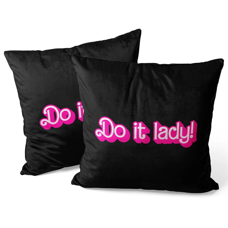 Gaslight Gatekeep Girlboss Do it Lady Chit Throw Pillow Covers Cushion Cases Pillowcases 45cm x 45cm