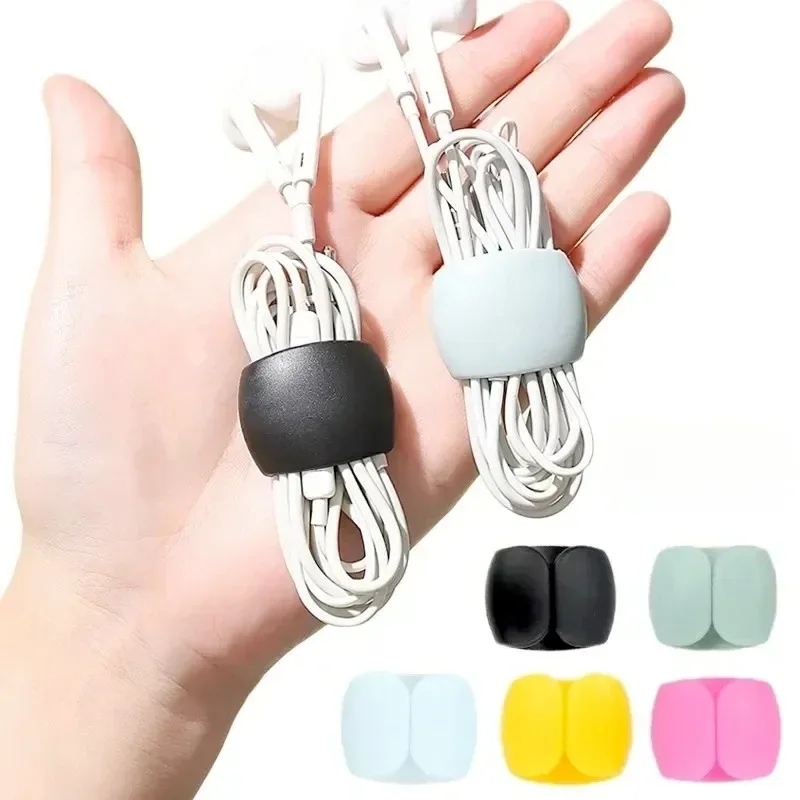 5/10/15/20PCS Cable Management Clips Adhesive Charging Wire Holders for Desk/Car/Travel (Anti-Tangle Design)