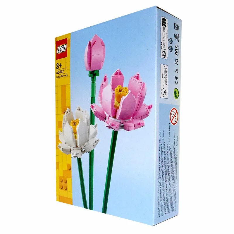 LEGO 40647 Idea Lotus Flowers Building Kit, Artificial Flowers for Decoration