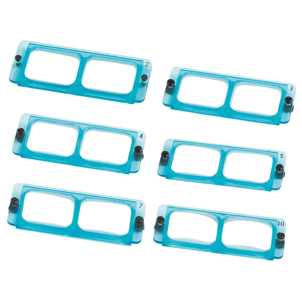 USA Made OptiVisor Replacement Lens Plate 1.5x‑3.5x Prismatic Optical Glass Interchangeable Lens For Headband Magnifier Jewelry