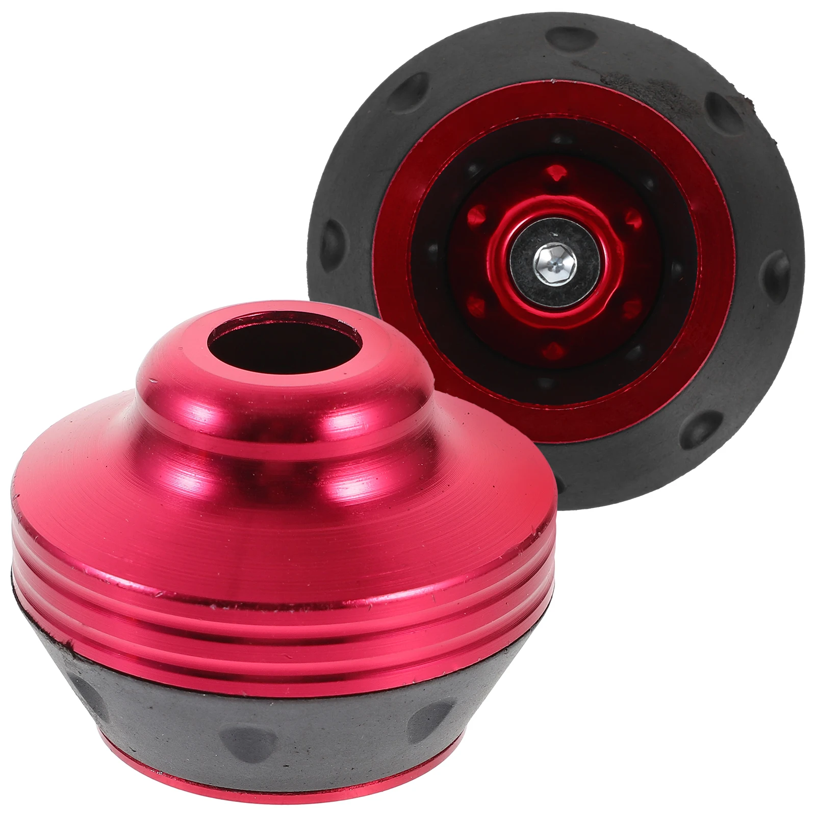 

2pcs Anti fall Cup Front Fork Protection Motorcycle Modification Accessory Durable Aluminum Alloy Red Color Anti Drop Collision