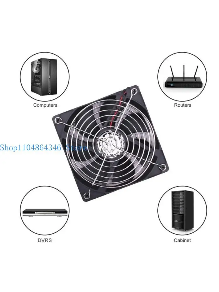 

5asd 120mm Single Row Fan Adjustable for TV Radio Cooling with 100 240V