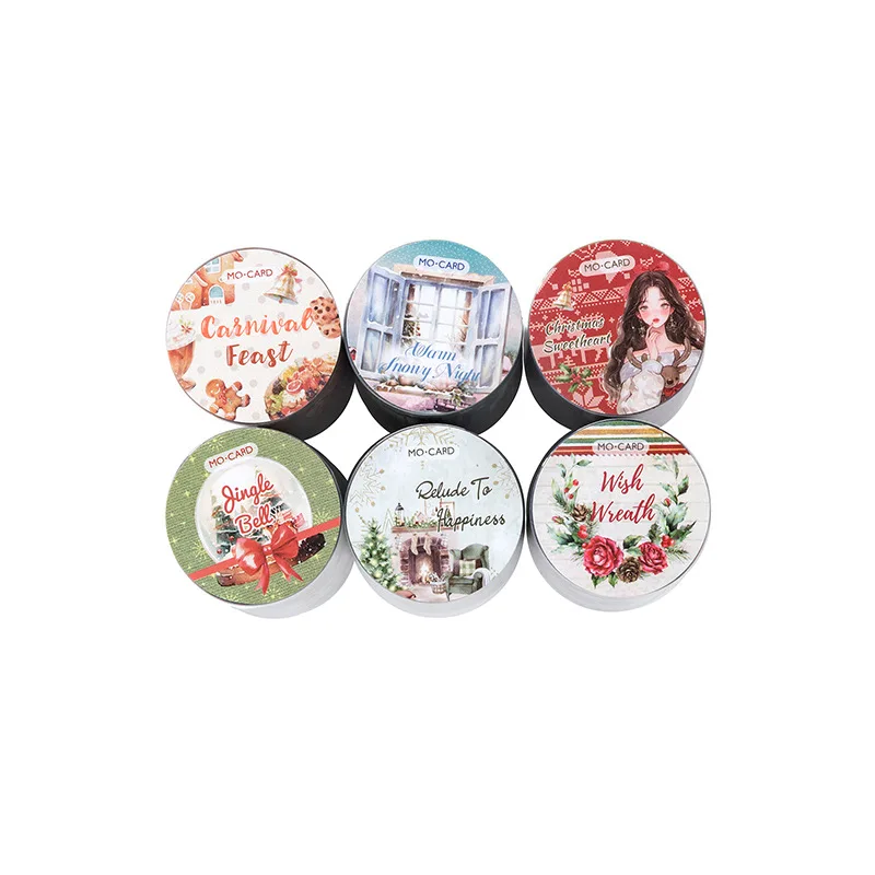 5cm*2m 1roll Christmas PET tape Creativity Decorative Adhesive DIY Sticker for  Scrapbooking Calendars Arts Diy Crafts