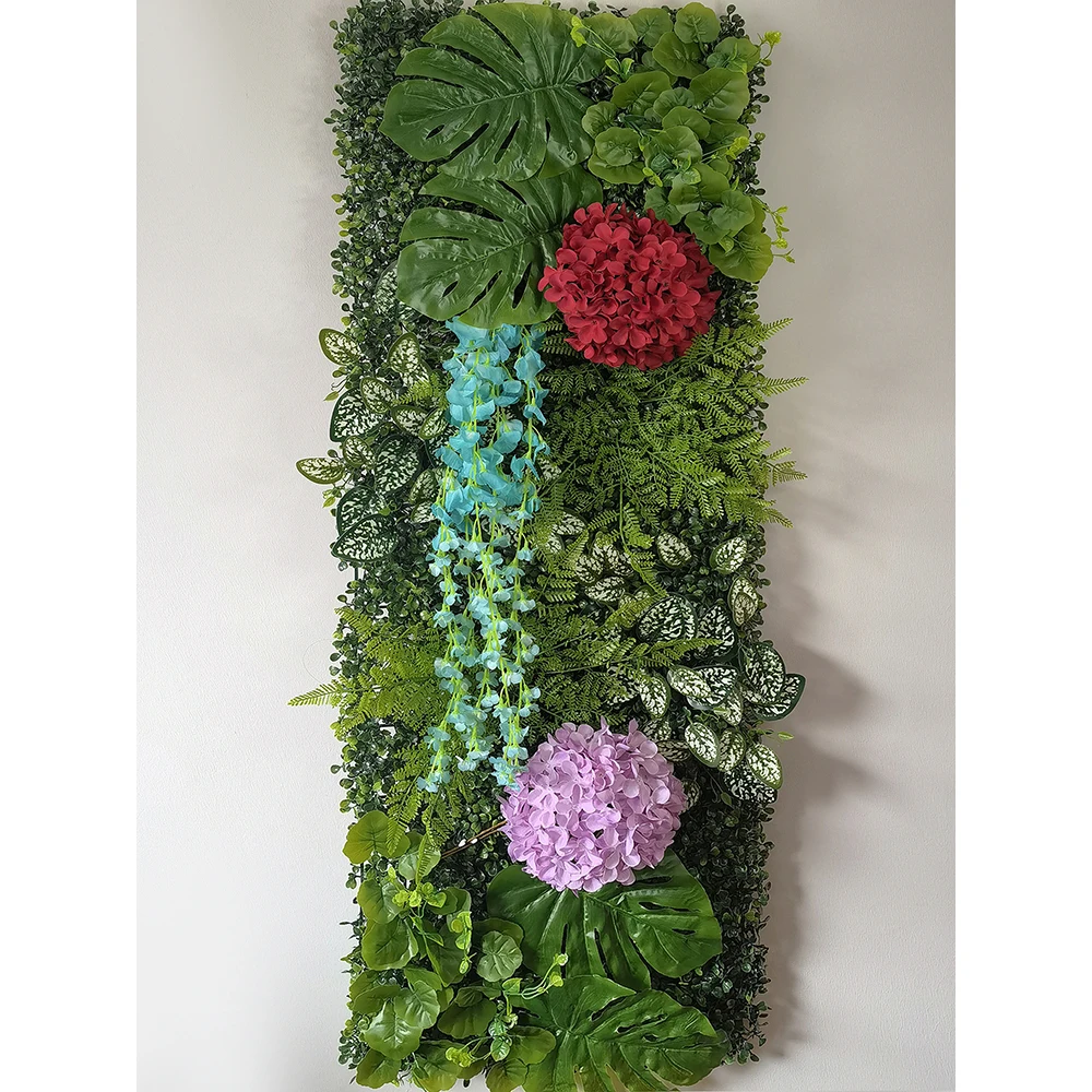 120cm * 40cm Hochzeits feier Haupt dekoration künstliche Pflanze Rasen Panel Wand für Wohnzimmer Hintergrund Spleißen dekorativ – Detail 12