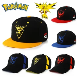 Pokemon Zapdos Articuno mężczyźni kobiety czapki baseballowe regulowane na co dzień haftowane Anime bawełniany kapelusz przeciwsłoneczny unisex jednokolorowe czapki z daszkiem