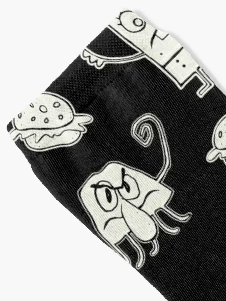 Doodle Bob Pattern Socks new in's sports stockings christmas stocking Socks Men Women's