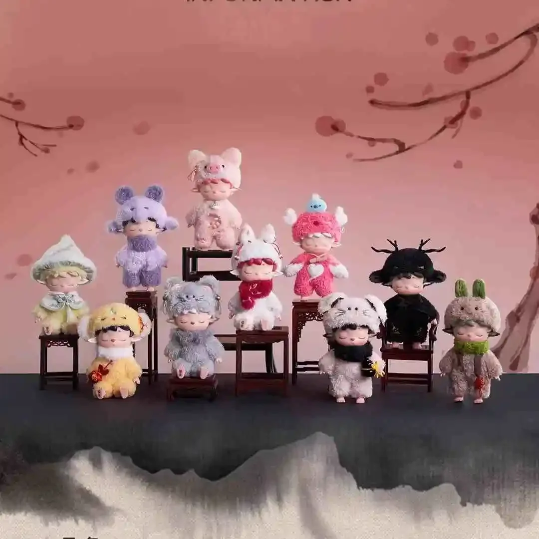 

Heyone MIMI Wu Shi Xiao YaoGuai Series Vinyl Plush Blind Box MIMI Heyone Mystery Box Stuffed Dolls Model Soft Toy Pendant