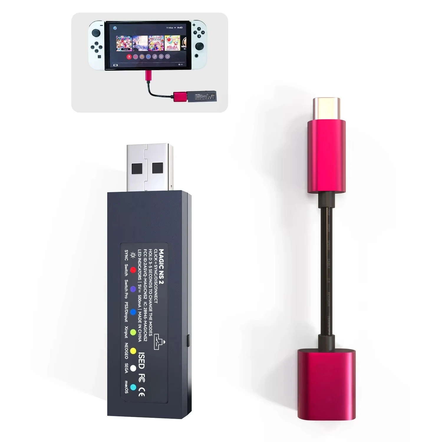 for-mayflash-magic-ns-2-wireless-usb-adapter-for-s-witch-2-windows-raspberry-pi-compatible-with-xb-series-x-s-ps5-controller