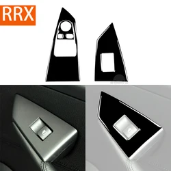 For BMW 6 Series E63 E64 2004 2005 2006 2007 2008 2009 2010 Door Windows Lift Control Trim Piano Black Stickers Car Accessories
