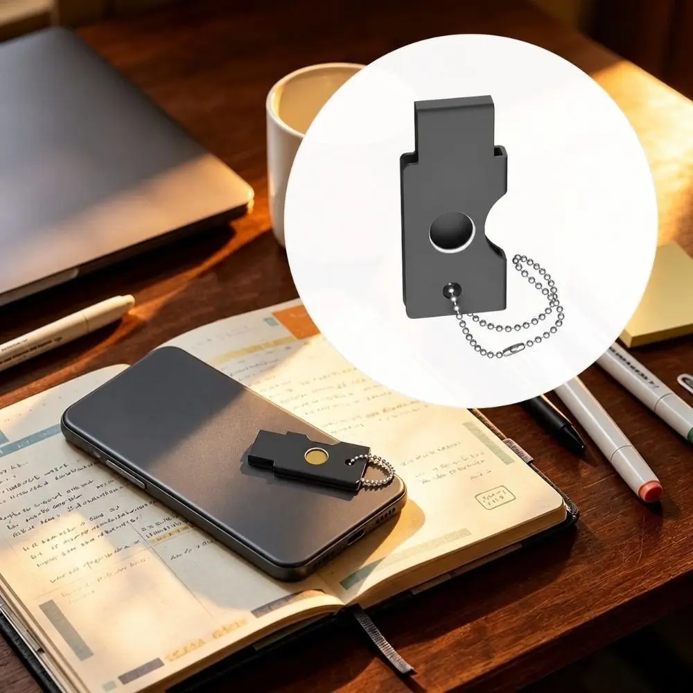 New Metal Metal Protective Case Hard Shell Solid Security Key Case Compact Access Openings NFC Key Case for YubiKey 5C NFC