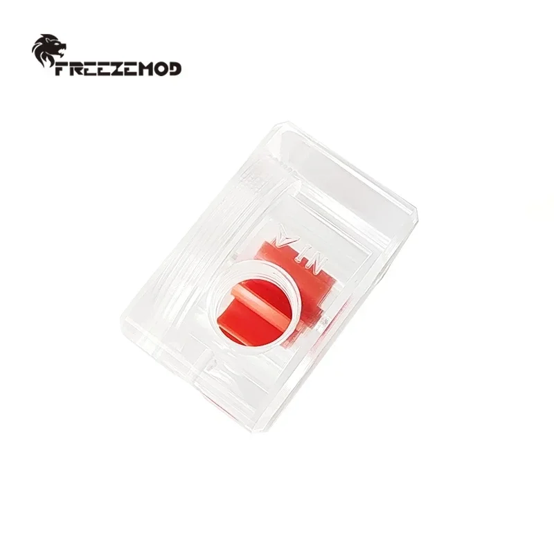 FREEZEMOD Flow meter colored water impeller without screw ring seal fixed For PC Water Cooling Easy Install Acrylic Indicator 5V