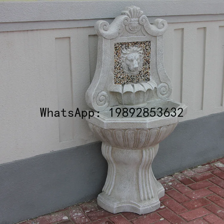 CZ Courtyard  Lion Head Fountain Villa Garden Outdoor Water Pool Water Feature Landscape Flowing Water Decoration Ornament