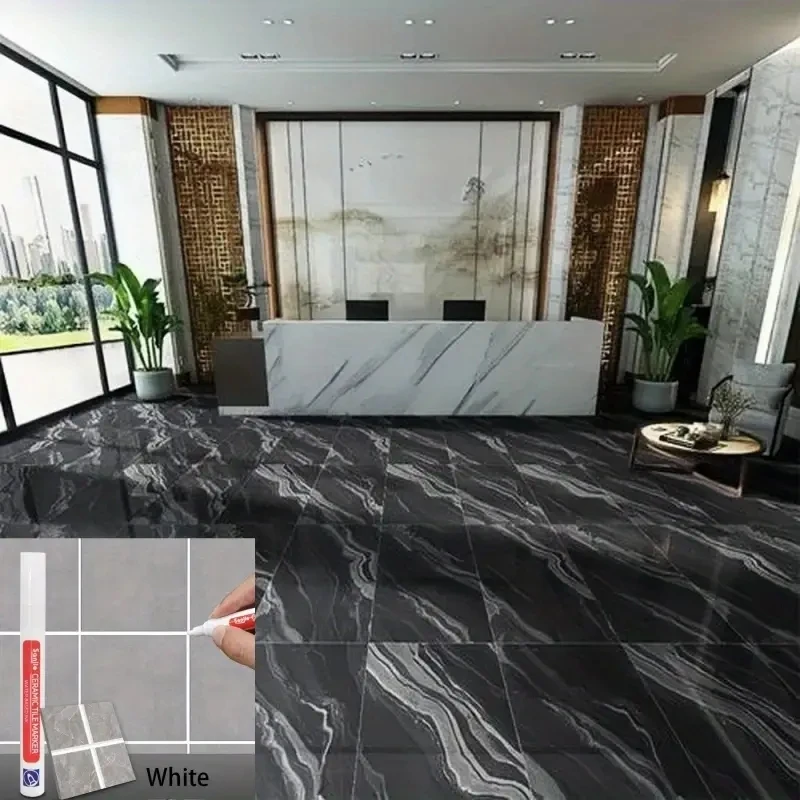 Waterproof Ceramic Tile Grout Marker, Mold-Resistant Seam Pen for Kitchen & Bathroom Wall and Floor Repair Repair Marker view 2